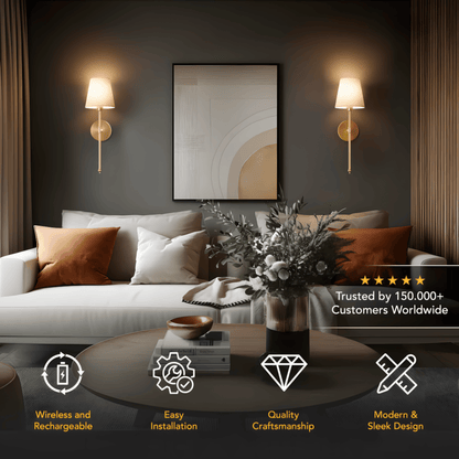 WIRELESS WALL SCONCES (SET OF 2)