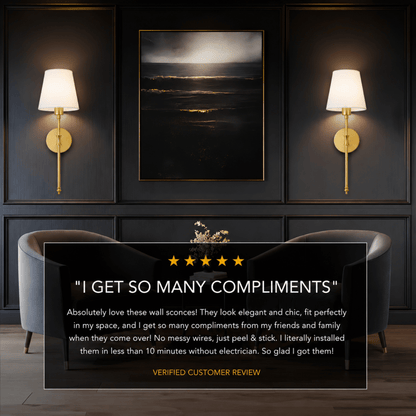 Wireless Wall Sconces – Set of 2