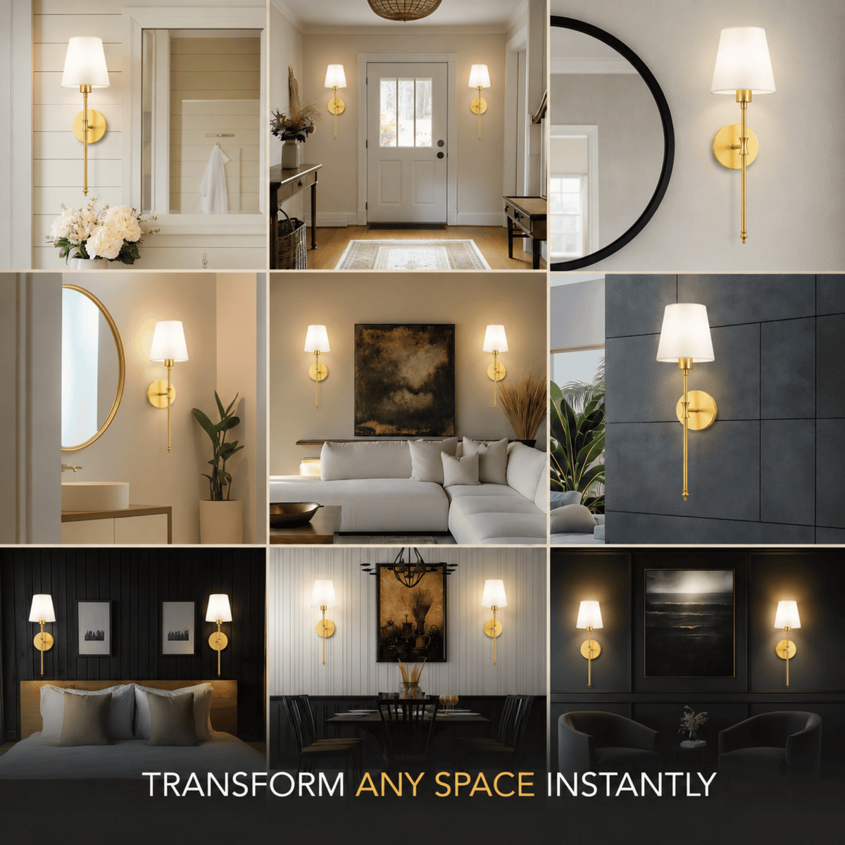 Wireless Wall Sconces – Set of 2