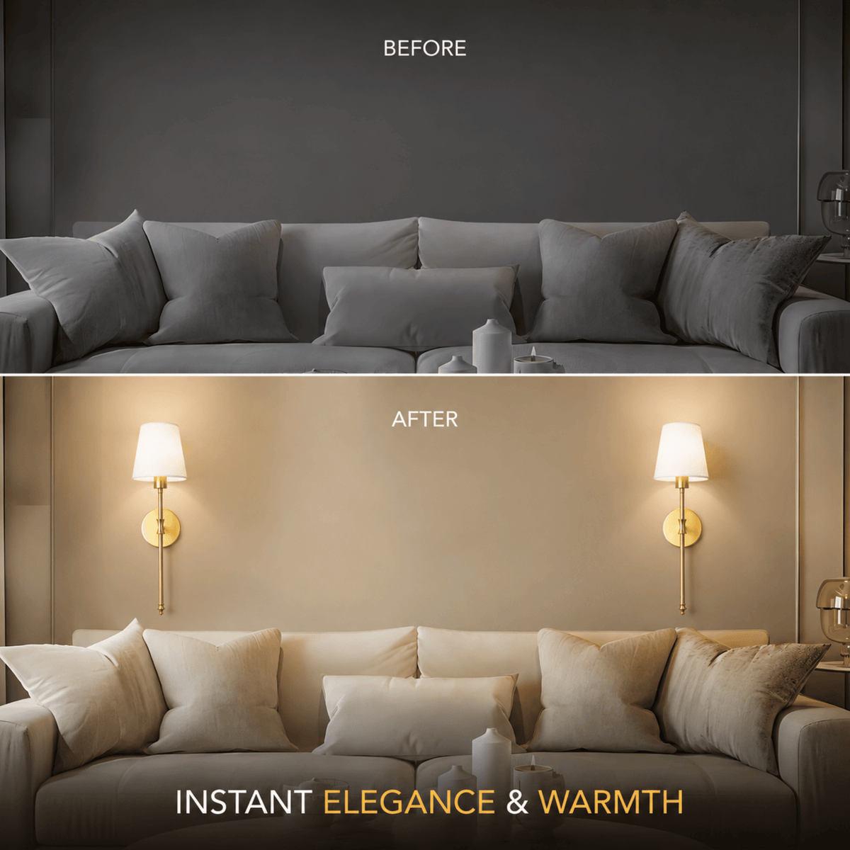 Wireless Wall Sconces – Set of 2